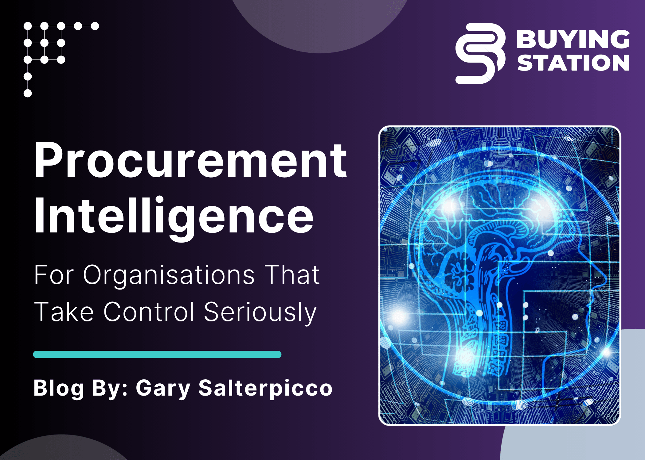 Procurement Intelligence for Organisations that take control seriously